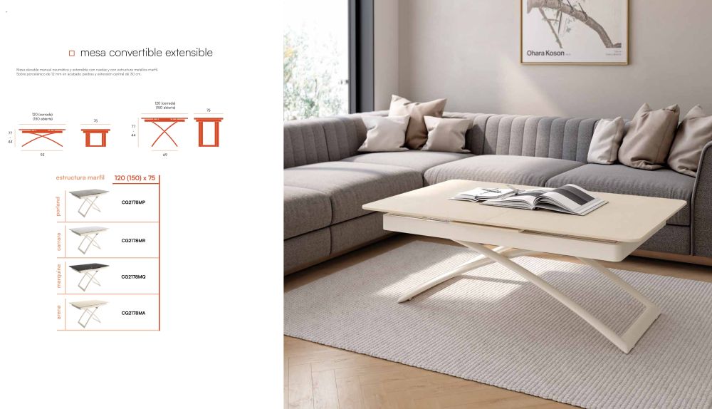 1011-70 Mesa convertible extensible 